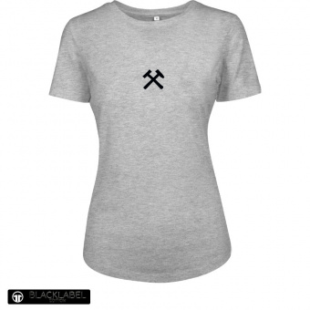 Black Label Shirt für Damen in grau 